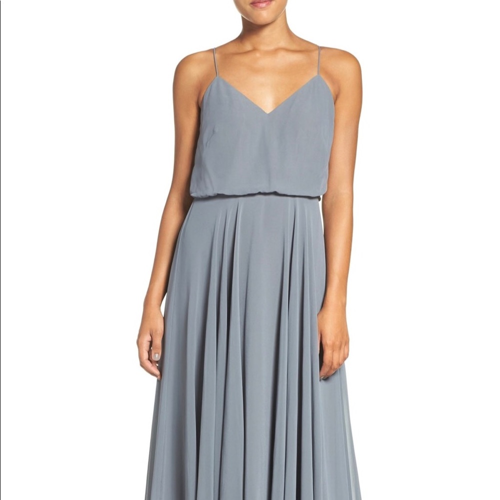 Jenny Yoo Inesse Gown Denmark Blue Size 2